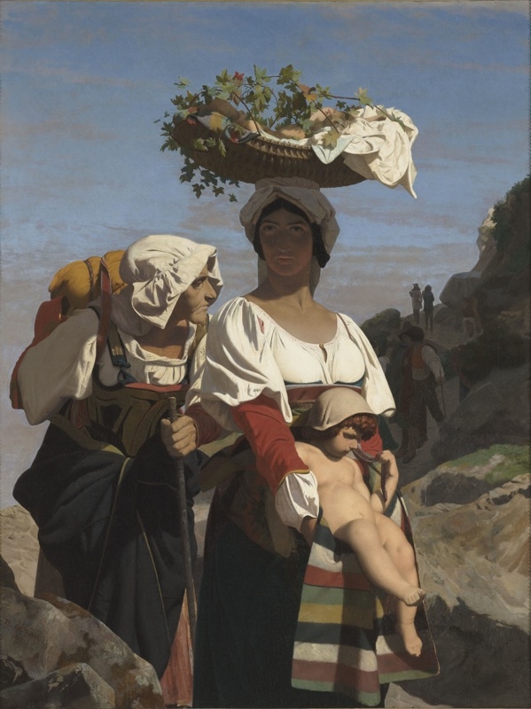Deux paysannes italiennes et un enfant (Two Italian peasants and a child)