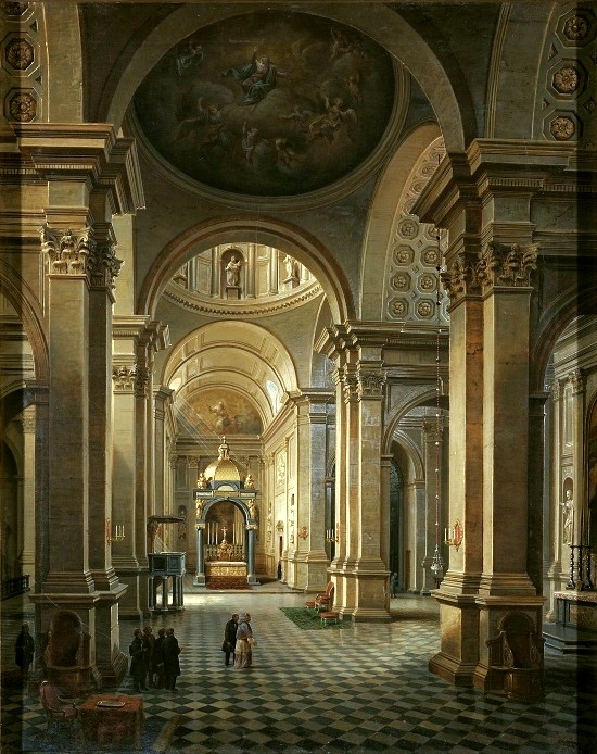 Interior of the All Saints Church in Warsaw