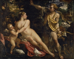 Venus, Adonis and Cupid by Annibale Carracci