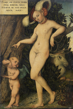 Venus with Cupid stealing Honey by Lucas Cranach the Elder