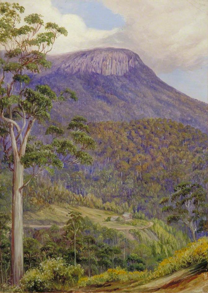 View of the 'Organ Pipes', Mount Wellington, Tasmania