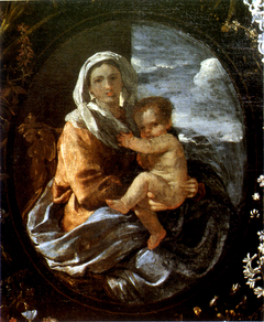 Virgin and Child in a Garland of Flowers