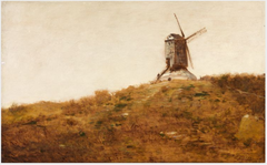 Windmill in Montmartre by Félix Ziem