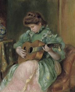 Woman with a Guitar by Auguste Renoir