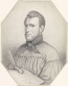 Zelfportret van Jacobus Ludovicus Cornet by Jacobus Ludovicus Cornet