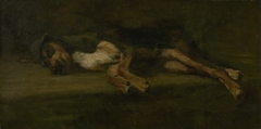 A dead dog by Marinus van der Maarel