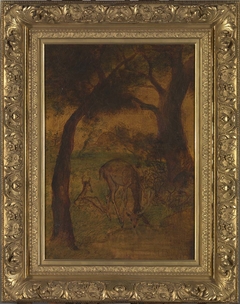 A Stag Drinking by Albert Pinkham Ryder