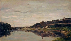 A View of Herblay by Charles-François Daubigny