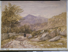 A Welsh Mountain Road by David Cox Jr