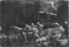 Abrahams Auszug nach Kanaan (Werkstattkopie) by Francesco Bassano the Younger