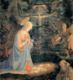 Adoration of the Child with Saints by Filippo Lippi