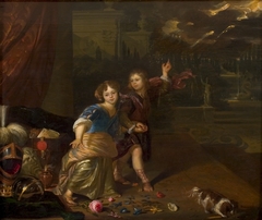 Allegorical portrait of two children