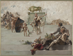 Allegory of the hunt by Zdzisław Jasiński