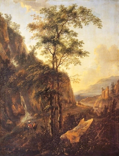 An Italianate Landscape by Nicolaes Pieterszoon Berchem