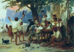 At a Roadside Tavern by Fyodor Bronnikov