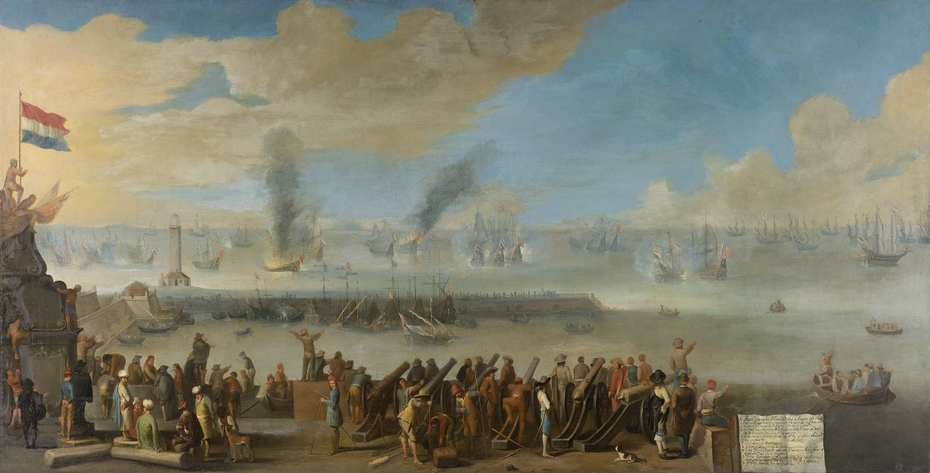 Battle of Livorno, 14 March 1653, an incident from the First Anglo-Dutch War