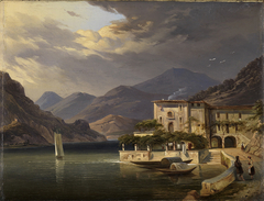 Blick auf Bellaggio am Comersee by Karl Ludwig Frommel