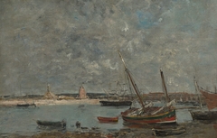 Camaret: The Port by Eugène Louis Boudin