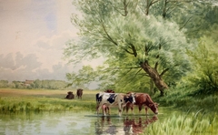 Cattle in the Stream by Thomas Bigelow Craig