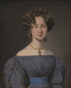 Cecilie Lønborg, gift 1830 med skibsintendant Theodor Emil Ludvigsen by Christian Albrecht Jensen