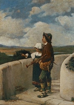 Children with bagpipe