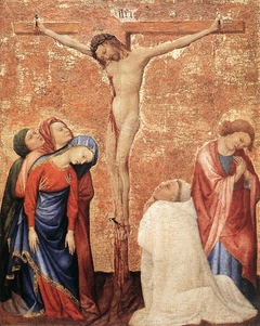 Christ on the Cross with a Carthusian Monk by Jean de Beaumetz
