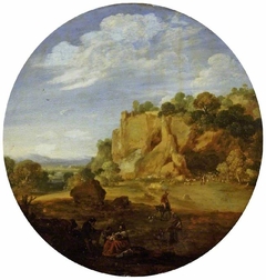 Classical Landscape with Rocks