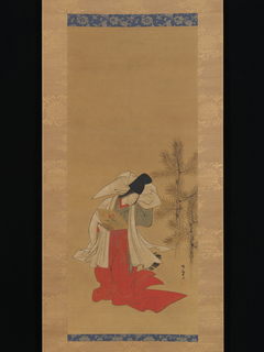 Courtesan-Dancer (Shirabyōshi) for the New Year by Koryusai