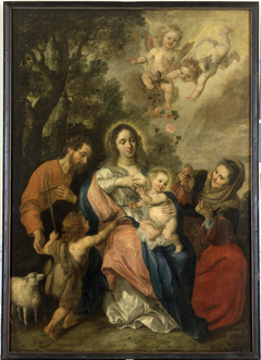 De Heilige Familie met Johannes de Doper by Nicolas de Liemaker