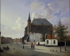 De Mariaplaats te Utrecht by Willem Albertus Haanebrink