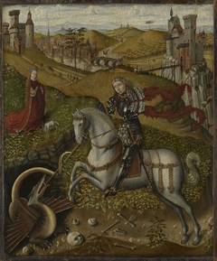 Der hl. Georg mit dem Drachen by Oberrheinisch um 1460