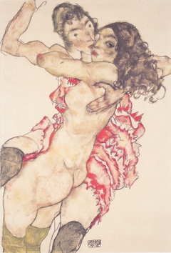Deux Amies by Egon Schiele