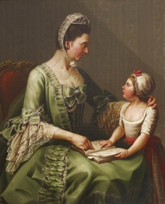 Elizabeth Davers, Countess of Bristol (1730-1800) and her Daughter Lady Louisa Theodosia Hervey, later Countess of Liverpool (1770-1821) by Antonio de Bittio