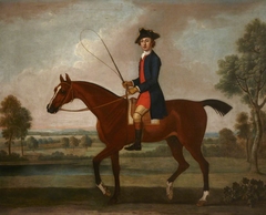 Equestrian Portrait of Sir Ralph Gore, 6th Bt, later 1st  Earl of Ross (1725-?1802) on his Bay Hunter in a Verdant Landscape by Anonymous