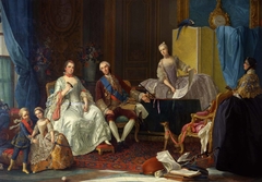 Family of Don Philip of Bourbon by Giuseppe Baldrighi