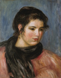 Gabrielle à l'écharpe noire by Auguste Renoir