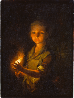 Girl with a Burning Torch by Johann Conrad Seekatz