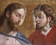 Head of Christ and an Apostle (St John) by Sebastiano Ricci