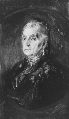 Helene Freifrau von Fabrice by Franz von Lenbach