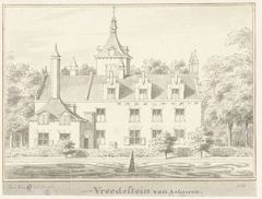 Het huis Vredestein bij Ravenswaaij, Gelderland by Cornelis Pronk
