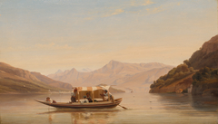Het meer van Como by Pierre Louis Dubourcq
