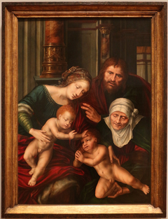 Holy Family with Saint Elisabeth and Saint John the Baptist by Jan Matsys
