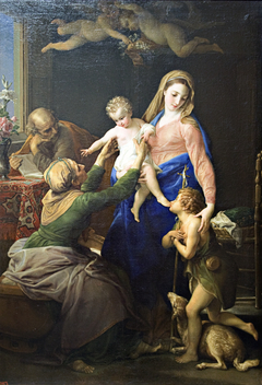 Holy Family with Sts Elizabeth and John the Baptist by Pompeo Batoni