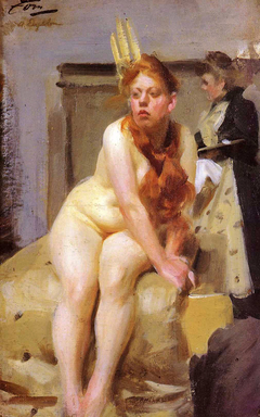 In The Studio by Anders Zorn