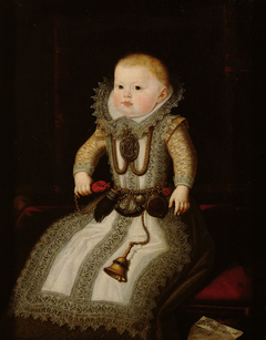 Infantin Maria Anna (1606-1646), Kaiserin, im Alter von 4 bis 5 Monaten, Bildnis in ganzer Figur by Juan Pantoja de la Cruz