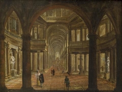 Interior of a cathedral by Christian Stöcklin