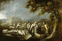 Jacob and Rachel at the Well by Francisco Antolínez