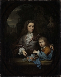 Jan van de Poll (1668-1745) and his Son Harmen Hendrick (1697-1772). by Arnold Boonen
