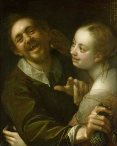 Jesting Couple by Hans von Aachen