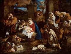 L'Adoration des bergers by Pier Francesco Mola